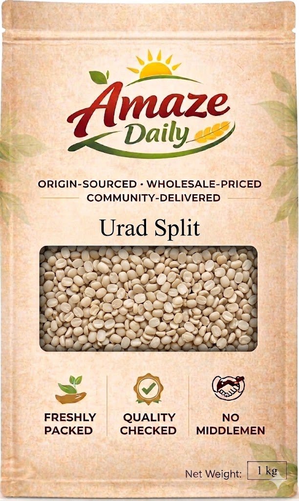 URAD SPLIT 1 KG   {  SPLIT URID DALL WITH CHILKA}