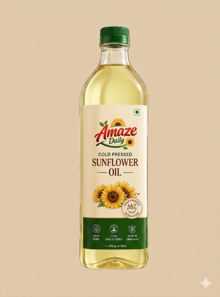 Sunflower Oil cold pressed 1 Ltr