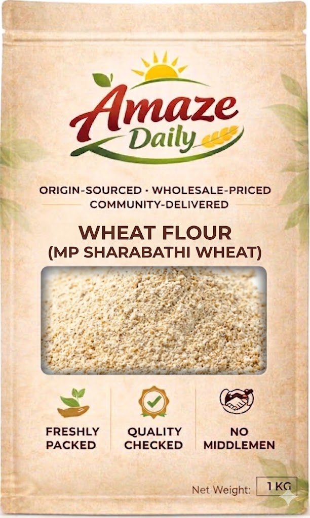 Wheat Flour (MP Sharabhi Wheat) 1 kg