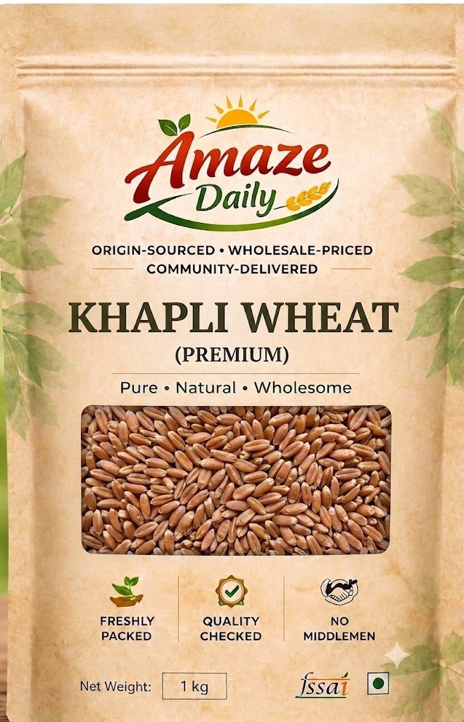 Khapli wheat broken    1 kg [  low GI , diabetic friendly]